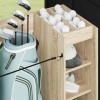 Golf szekrény kerékkel egyszínű sonoma tölgy 90 x 45 x 98 cm