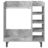 Golf szekrény kerékkel egyszínű beton szürke 90 x 45 x 98 cm