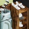 Golf szekrény kerékkel egyszínű füstölt tölgy 90 x 45 x 98 cm
