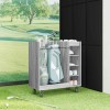 Golf szekrény kerékkel egyszínű szürke sonoma 90 x 45 x 98 cm