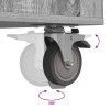 Golf szekrény kerékkel egyszínű szürke sonoma 90 x 45 x 98 cm