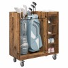 Golf szekrény kerékkel egyszínű öreg fa 90 x 45 x 98 cm