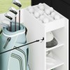 Golf szekrény kerékkel egyszínű fehér 120 x 45 x 98 cm