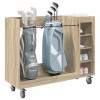 Golf szekrény kerékkel egyszínű sonoma tölgy 120 x 45 x 98 cm