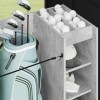 Golf szekrény kerékkel egyszínű beton szürke 120 x 45 x 98 cm