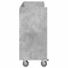 Golf szekrény kerékkel egyszínű beton szürke 120 x 45 x 98 cm