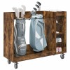 Golf szekrény kerékkel egyszínű füstölt tölgy 120 x 45 x 98 cm