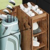 Golf szekrény kerékkel egyszínű öreg fa 120 x 45 x 98 cm