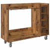Golf szekrény kerékkel egyszínű öreg fa 120 x 45 x 98 cm
