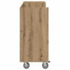 Golf szekrény kerékkel egyszínű artisan tölgy 120 x 45 x 98 cm