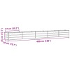Növénytartó ívó 480 x 50 x 45 cm horganyzott acél