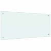 Konyhai hátfal 2 pcs fehér 90 x 40 cm edzett üveg