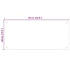 Konyhai hátfal 2 pcs fehér 90 x 40 cm edzett üveg