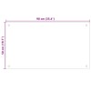 Konyhai hátfal 2 pcs fehér 90 x 50 cm edzett üveg
