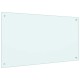 Konyhai splashback 2 pcs fehér 100 x 60 cm edzett üveg