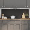 Konyhai hátfal 2 pcs fekete 90 x 60 cm edzett üveg