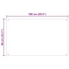Konyhai hátfal 2 pcs fekete 100 x 40 cm edzett üveg
