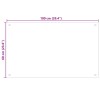 Konyhai hátfal 2 pcs fekete 100 x 60 cm edzett üveg