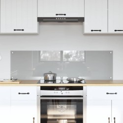 Konyhai splashback 2 pcs világosszürke 70 x 40 cm edzett üveg
