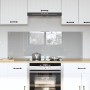 Konyhai hátfal 2 pcs világosszürke 70 x 50 cm edzett üveg