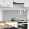 Konyhai hátfal 2 pcs világosszürke 70 x 50 cm edzett üveg