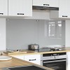 Konyhai hátfal 2 pcs világosszürke 70 x 60 cm edzett üveg