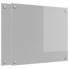 Konyhai hátfal 2 pcs világosszürke 70 x 60 cm edzett üveg