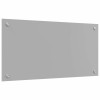 Konyhai hátfal 2 pcs világosszürke 80 x 40 cm edzett üveg