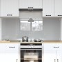 Konyhai hátfal 2 pcs világosszürke 80 x 60 cm edzett üveg