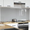 Konyhai hátfal 2 pcs világosszürke 80 x 60 cm edzett üveg