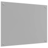 Konyhai hátfal 2 pcs világosszürke 80 x 60 cm edzett üveg