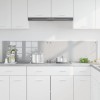Konyhai hátfal 2 pcs világosszürke 90 x 40 cm edzett üveg