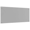 Konyhai hátfal 2 pcs világosszürke 90 x 40 cm edzett üveg