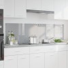 Konyhai hátfal 2 pcs világosszürke 90 x 50 cm edzett üveg