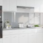 Konyhai hátfal 2 pcs világosszürke 90 x 60 cm edzett üveg