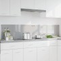 Konyhai hátfal 2 pcs világosszürke 100 x 40 cm edzett üveg