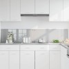 Konyhai hátfal 2 pcs világosszürke 100 x 40 cm edzett üveg