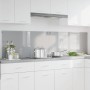 Konyhai hátfal 2 pcs világosszürke 100 x 50 cm edzett üveg