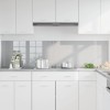 Konyhai hátfal 2 pcs világosszürke 100 x 50 cm edzett üveg