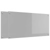 Konyhai hátfal 2 pcs világosszürke 100 x 50 cm edzett üveg