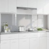 Konyhai hátfal 2 pcs világosszürke 100 x 60 cm edzett üveg