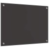 Konyhai hátfal 2 pcs sötétszürke 70 x 50 cm edzett üveg