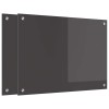 Konyhai hátfal 2 pcs sötétszürke 70 x 50 cm edzett üveg