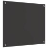 Konyhai hátfal 2 pcs sötétszürke 70 x 60 cm edzett üveg