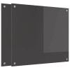 Konyhai hátfal 2 pcs sötétszürke 70 x 60 cm edzett üveg