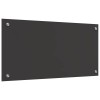 Konyhai hátfal 2 pcs sötétszürke 80 x 40 cm edzett üveg