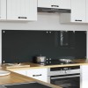 Konyhai hátfal 2 pcs sötétszürke 80 x 50 cm edzett üveg