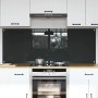 Konyhai hátfal 2 pcs sötétszürke 80 x 60 cm edzett üveg