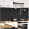 Konyhai hátfal 2 pcs sötétszürke 80 x 60 cm edzett üveg