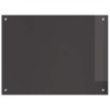 Konyhai hátfal 2 pcs sötétszürke 80 x 60 cm edzett üveg